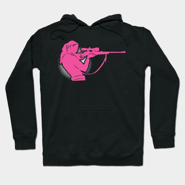 Hunting Girl - Shooting Girls Shot Shoot Hunter Pro Gaming Female Hoodie by Shirtbubble